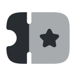 Ticket Star SVG Icon